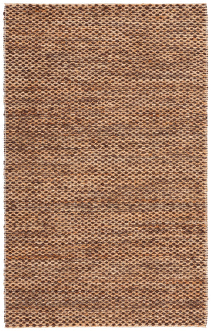 Safavieh Natural Fiber Area Rug - Handcrafted Jute In Brown, 6' Square - Timeless Comfort & Style For Home Natural ,Dark Brown Jute Nfb776t-8