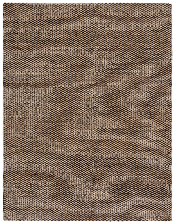 Safavieh Natural Fiber Area Rug - Handcrafted Jute In Brown, 6' Square - Timeless Comfort & Style For Home Natural ,Dark Brown Jute Nfb776t-8
