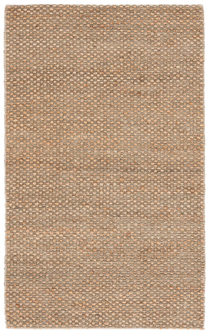 Safavieh Natural Fiber Area Rug - Handcrafted Jute In Brown, 6' Square - Timeless Comfort & Style For Home Natural ,Green Jute Nfb776y-4