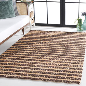 Safavieh Natural Fiber Area Rug - Handcrafted Indian Jute Beauty With Timeless Elegance And Rustic Charm Natural ,Brown Jute Nfb779t-28