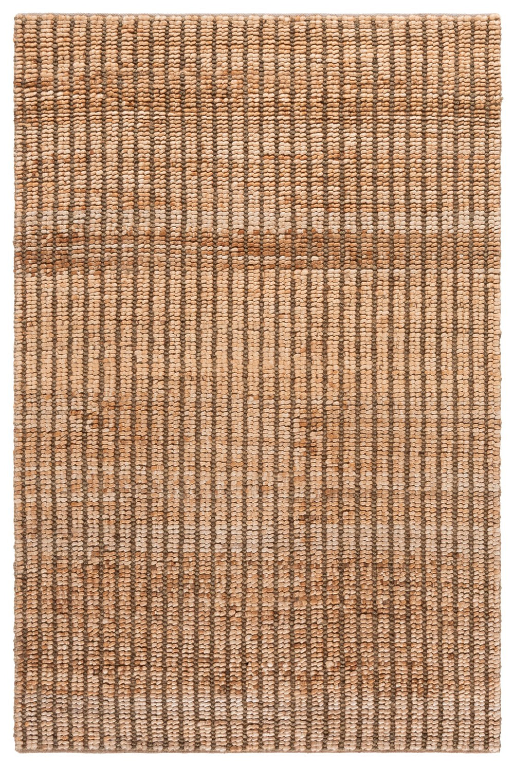 Safavieh Natural Handwoven Jute Rug In Subtle Green & Neutral Stripes — Durable Coastal Contemporary Accent 6'-0" x 9'-0" NFB781Y-6