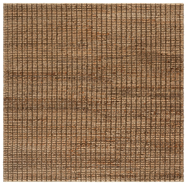 Safavieh Natural Hand‑Woven Jute Area Rug In Green And Neutral Stripes — Durable Low-Profile Coastal Style, 0.5" 8'-0" x 10'-0" NFB781Y-8