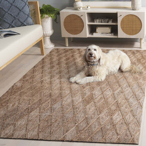 Safavieh Natural Hand-loomed Jute Area Rug - Artisanal Elegance With Textured Diamond Pattern For Cozy Spaces Natural Jute Pile Nfb825a-29