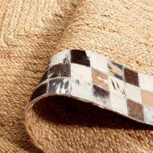 Safavieh Natural Fiber 827a Grey Area Rug – Luxurious Texture With 80% Leather & 20% Jute For Elegant Spaces Natural ,Grey 80% Leather,20% Jute Nfb827a-3