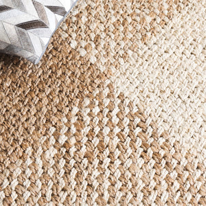 Safavieh Natural Hand Woven Area Rug - Luxurious Jute And Cotton Blend For Cozy, Earthy Home Décor Natural ,Bleach 65% Jute,35% Cotton Nfb875a-6