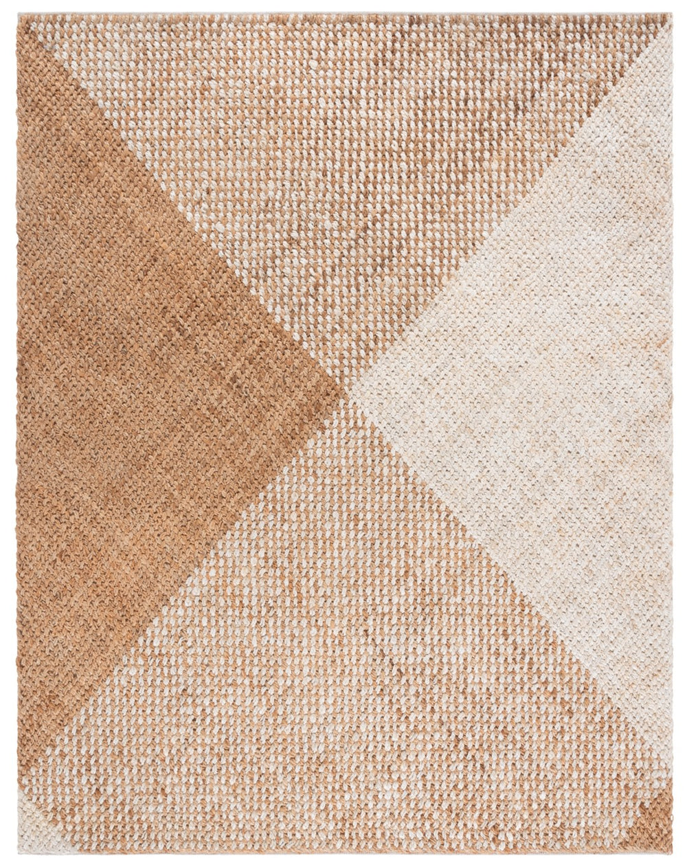 Safavieh Natural Hand Woven Area Rug - Luxurious Jute And Cotton Blend For Cozy, Earthy Home Décor Natural ,Bleach 65% Jute,35% Cotton Nfb875a-6