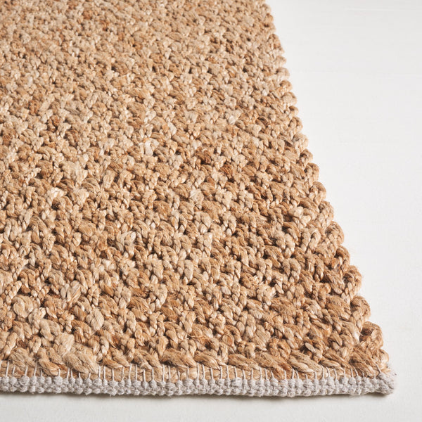 Safavieh Natural Runner Area Rug - Stylish Jute And Cotton Flatweave For Hallways, Kitchens, And Living Rooms Natural 65% Jute & 35% Cotton Nfb876a-5