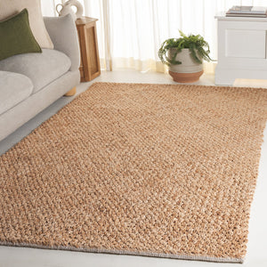 Safavieh Natural Runner Area Rug - Stylish Jute And Cotton Flatweave For Hallways, Kitchens, And Living Rooms Natural 65% Jute & 35% Cotton Nfb876a-5