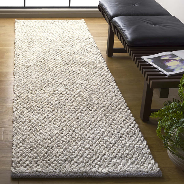 Safavieh Natural Runner Area Rug - Stylish Jute And Cotton Flatweave For Hallways, Kitchens, And Living Rooms Bleach ,Ivory 65% Jute & 35% Cotton Nfb876b-28