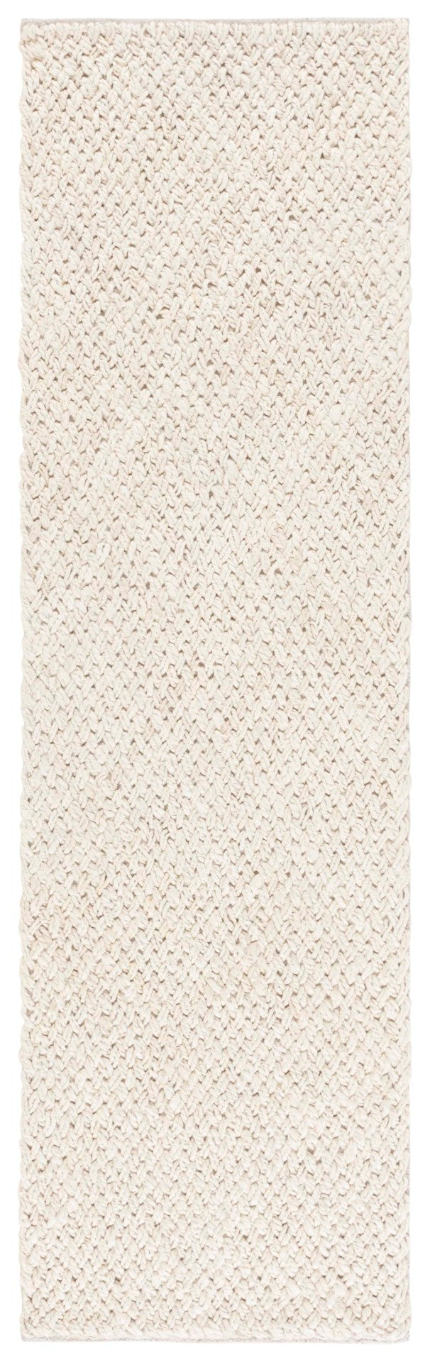 Safavieh Natural Area Rug - Handcrafted Jute & Cotton Flatweave, Lightweight Design For Cozy Modern Spaces Bleach ,Ivory 65% Jute & 35% Cotton Nfb876b-4