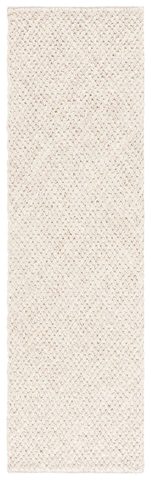 Safavieh Natural Area Rug - Handcrafted Jute & Cotton Flatweave, Lightweight Design For Cozy Modern Spaces Bleach ,Ivory 65% Jute & 35% Cotton Nfb876b-4