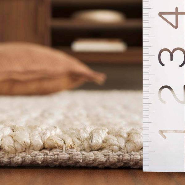 Safavieh Natural Runner Area Rug - Stylish Jute And Cotton Flatweave For Hallways, Kitchens, And Living Rooms Bleach ,Ivory 65% Jute & 35% Cotton Nfb876b-5