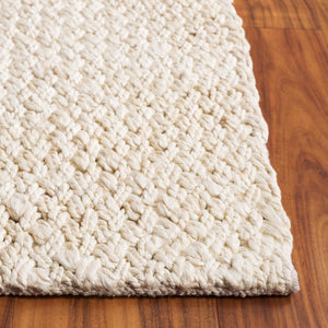 Safavieh Natural Area Rug - Handcrafted Jute & Cotton Flatweave, Lightweight Design For Cozy Modern Spaces Bleach ,Ivory 65% Jute & 35% Cotton Nfb876b-4