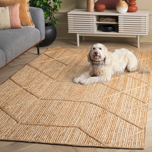 Safavieh Natural Jute Area Rug - Handcrafted Geometric Design For Timeless Home Decor And Elegant Style Natural Jute Nfb925a-8