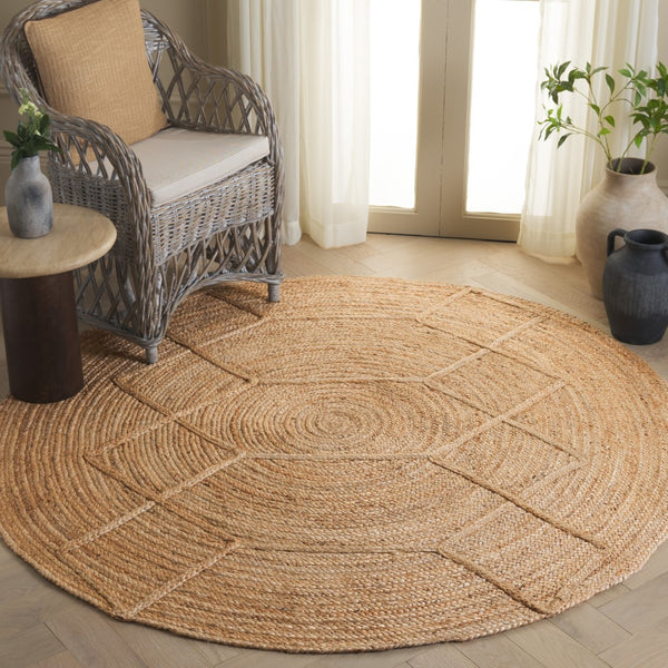 Safavieh Natural Jute Area Rug - Handcrafted Geometric Design For Timeless Home Decor And Elegant Style Natural Jute Nfb925a-8