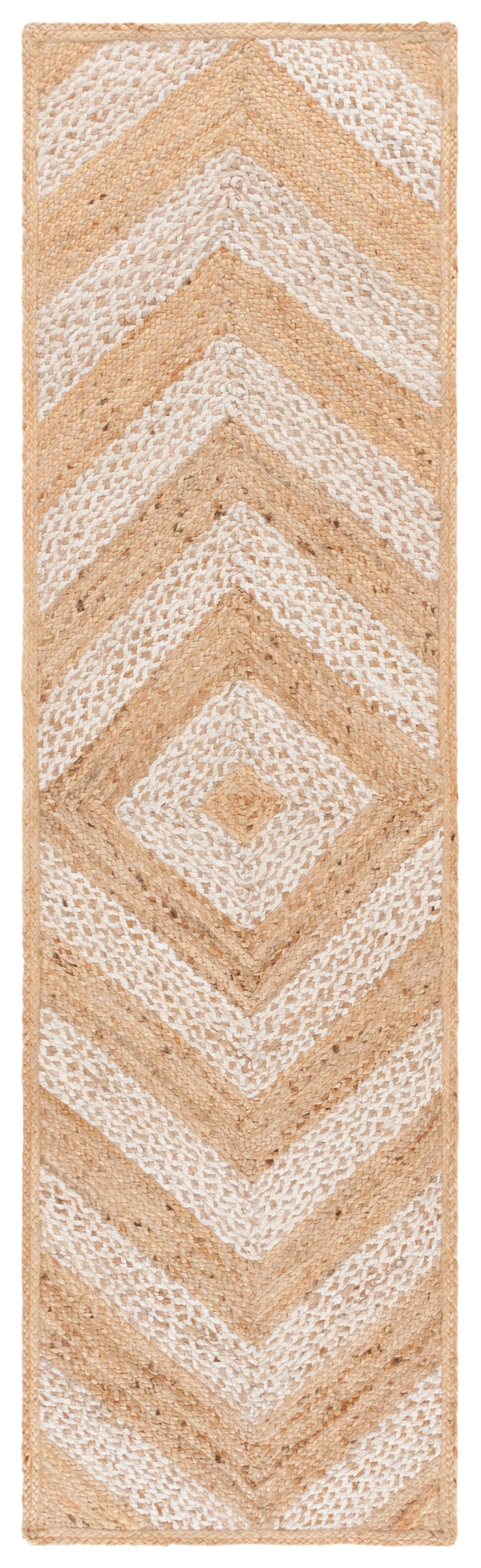Safavieh Natural Handloomed Runner Area Rug - Elegant Geometric Design For Modern And Traditional Spaces Natural ,Ivory Jute Nfb926a-28