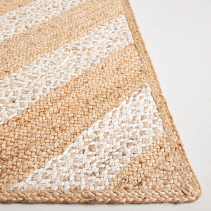 Safavieh Natural Handloomed Runner Area Rug - Elegant Geometric Design For Modern And Traditional Spaces Natural ,Ivory Jute Nfb926a-5