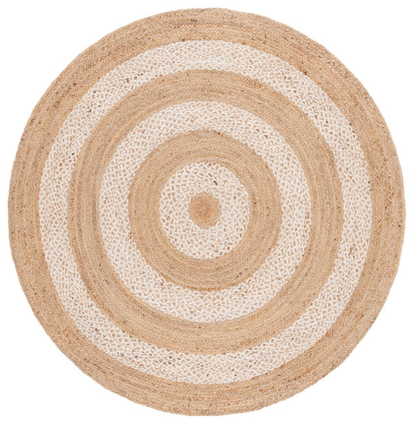 Safavieh Natural Jute Area Rug - Bohemian Elegance With Handcrafted Geometric Design For Cozy Spaces Natural ,Ivory Jute Nfb926a-8