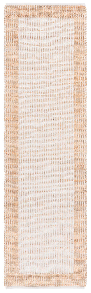 Safavieh Natural Handwoven Runner Rug – Timeless Elegance And Artisanal Charm For Your Home Decor Natural ,Ivory 60% Jute & 40% Cotton Nfb975a-28