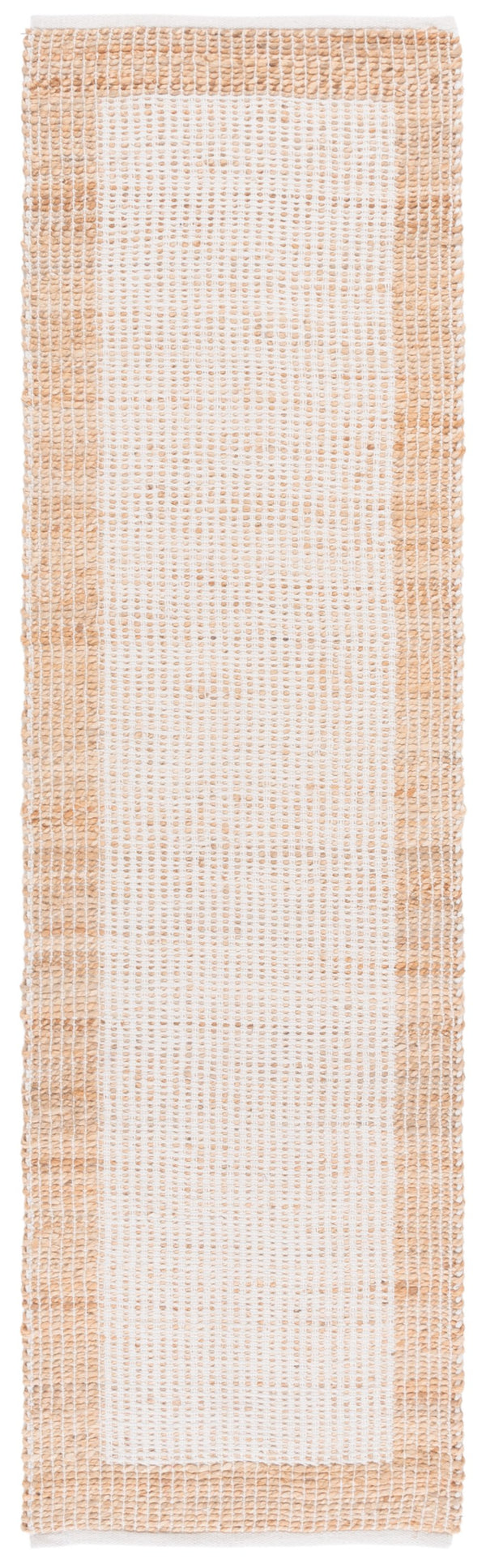 Safavieh Natural Handwoven Runner Rug – Timeless Elegance And Artisanal Charm For Your Home Decor Natural ,Ivory 60% Jute & 40% Cotton Nfb975a-28
