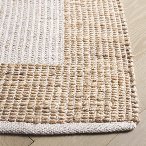Safavieh Natural Handwoven Runner Rug – Timeless Elegance And Artisanal Charm For Your Home Decor Natural ,Ivory 60% Jute & 40% Cotton Nfb975a-5