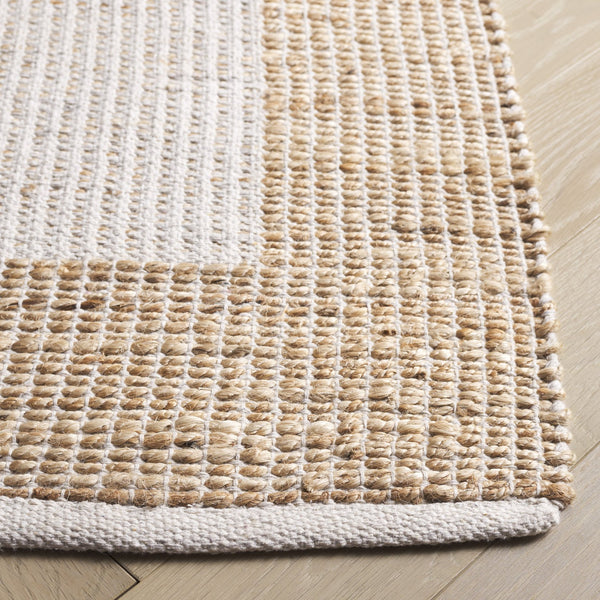 Safavieh Natural Handwoven Runner Rug – Timeless Elegance And Artisanal Charm For Your Home Decor Natural ,Ivory 60% Jute & 40% Cotton Nfb975a-5