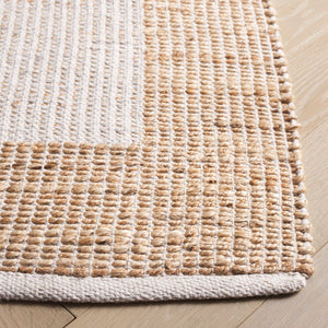 Safavieh Natural Handwoven Area Rug - Artisan Craftsmanship With Eco-friendly Comfort For Timeless Elegance Natural ,Ivory 60% Jute & 40% Cotton Nfb975a-6
