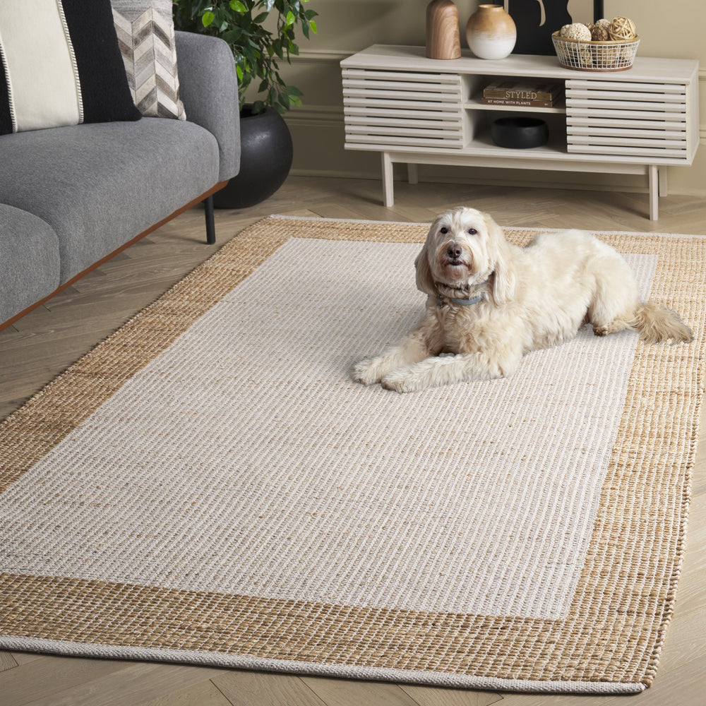 Safavieh Natural Handwoven Runner Rug – Timeless Elegance And Artisanal Charm For Your Home Decor Natural ,Ivory 60% Jute & 40% Cotton Nfb975a-5