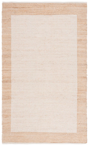 Safavieh Natural Handwoven Area Rug - Artisan Craftsmanship With Eco-friendly Comfort For Timeless Elegance Natural ,Ivory 60% Jute & 40% Cotton Nfb975a-6