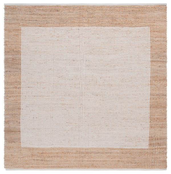 Safavieh Natural Handwoven Area Rug - Artisan Craftsmanship With Eco-friendly Comfort For Timeless Elegance Natural ,Ivory 60% Jute & 40% Cotton Nfb975a-6