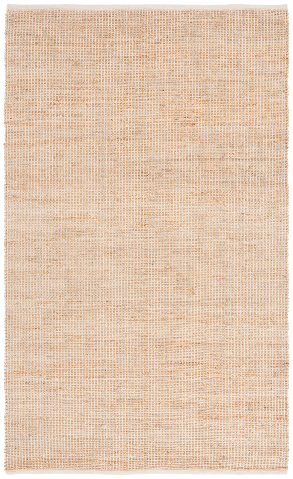 Safavieh Natural Handwoven Jute Rug — Neutral, Pattern-Free Flatweave For Durable, Cozy Coastal & Modern Spaces 4'-0" x 6'-0" NFB976A-4