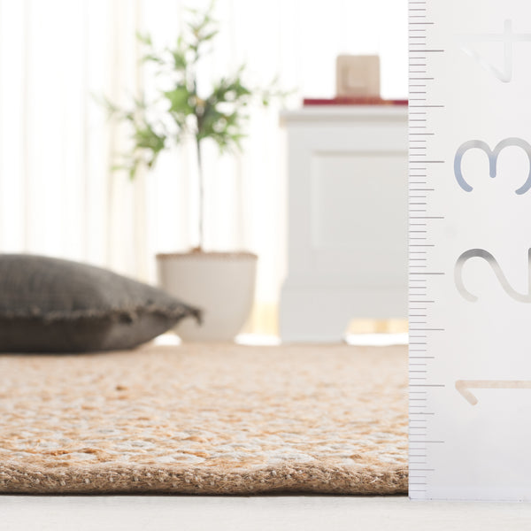 Safavieh Natural Handcrafted Jute Area Rug — Flat-Weave, Eco-Friendly Texture For Coastal, Modern & Rustic Homes 6'-0" x 6'-0" NFB977A-6SQ