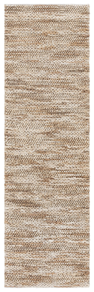 Safavieh Natural Fiber Couture Ivory Area Rug – Hand Loomed Jute & Cotton Runner For Elegant Spaces Ivory ,Natural 80% Jute 20% Cotton Nfc101a-28