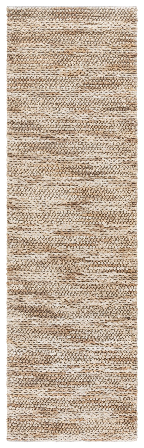 Safavieh Natural Fiber Couture Ivory Area Rug – Hand Loomed Jute & Cotton Runner For Elegant Spaces Ivory ,Natural 80% Jute 20% Cotton Nfc101a-28