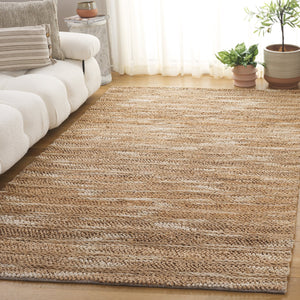 Safavieh Natural Fiber Couture Ivory Area Rug – Hand Loomed Jute & Cotton Runner For Elegant Spaces Natural 80% Jute 20% Cotton Nfc101b-5