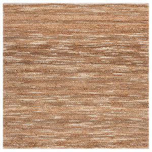 Safavieh Natural Fiber Couture Ivory Area Rug – Hand Loomed Jute & Cotton Runner For Elegant Spaces Natural 80% Jute 20% Cotton Nfc101b-6sq