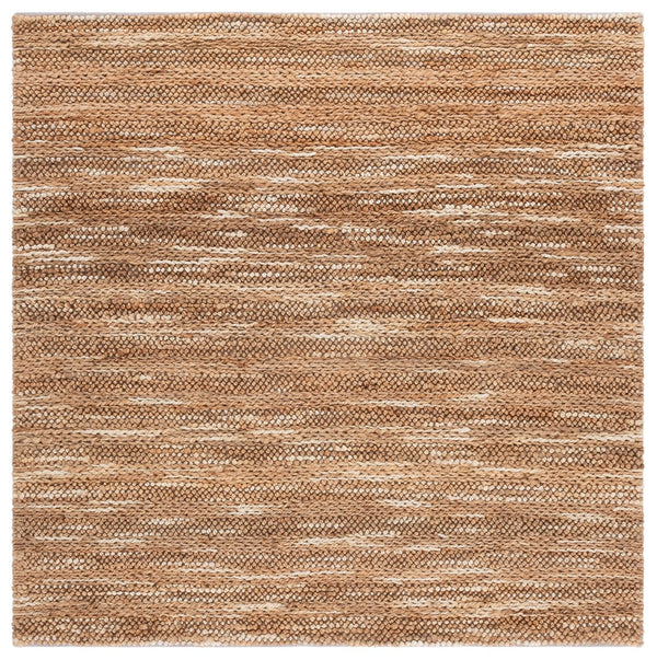 Safavieh Natural Fiber Couture Ivory Area Rug – Hand Loomed Jute & Cotton Runner For Elegant Spaces Natural 80% Jute 20% Cotton Nfc101b-6sq