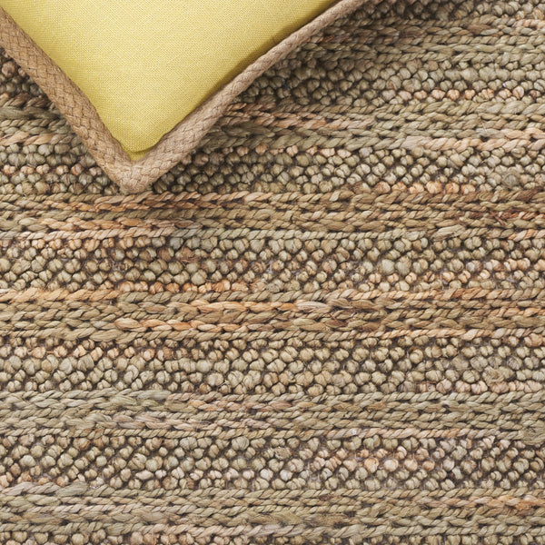 Safavieh Natural Fiber Couture Ivory Area Rug – Hand Loomed Jute & Cotton Runner For Elegant Spaces Green ,Natural 80% Jute 20% Cotton Nfc101y-5