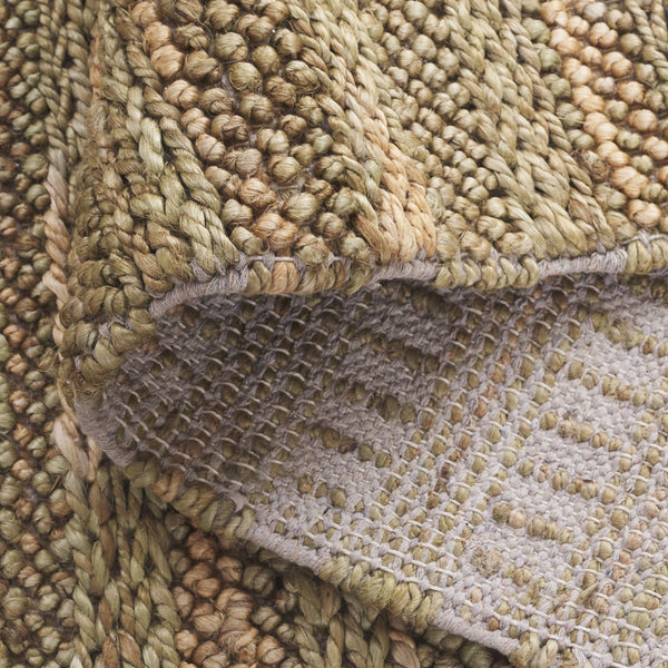 Safavieh Natural Fiber Couture Ivory Area Rug – Hand Loomed Jute & Cotton Runner For Elegant Spaces Green ,Natural 80% Jute 20% Cotton Nfc101y-5