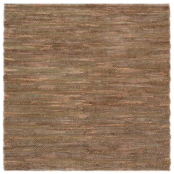 Safavieh Natural Fiber Couture Ivory Area Rug – Hand Loomed Jute & Cotton Runner For Elegant Spaces Green ,Natural 80% Jute 20% Cotton Nfc101y-6sq