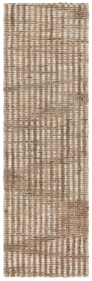Safavieh Natural Fiber Jute Cotton Runner Hand Loomed Artisan Weave for Hallways and Entryways 2'-3" x 8'-0" NFC102A-28