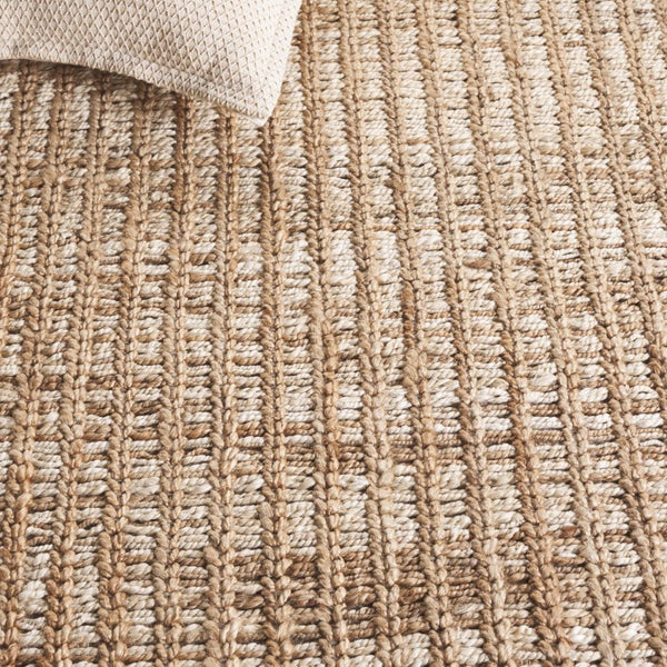 Safavieh Natural Fiber Jute Cotton Runner Hand Loomed Artisan Weave for Hallways and Entryways 2'-3" x 8'-0" NFC102A-28