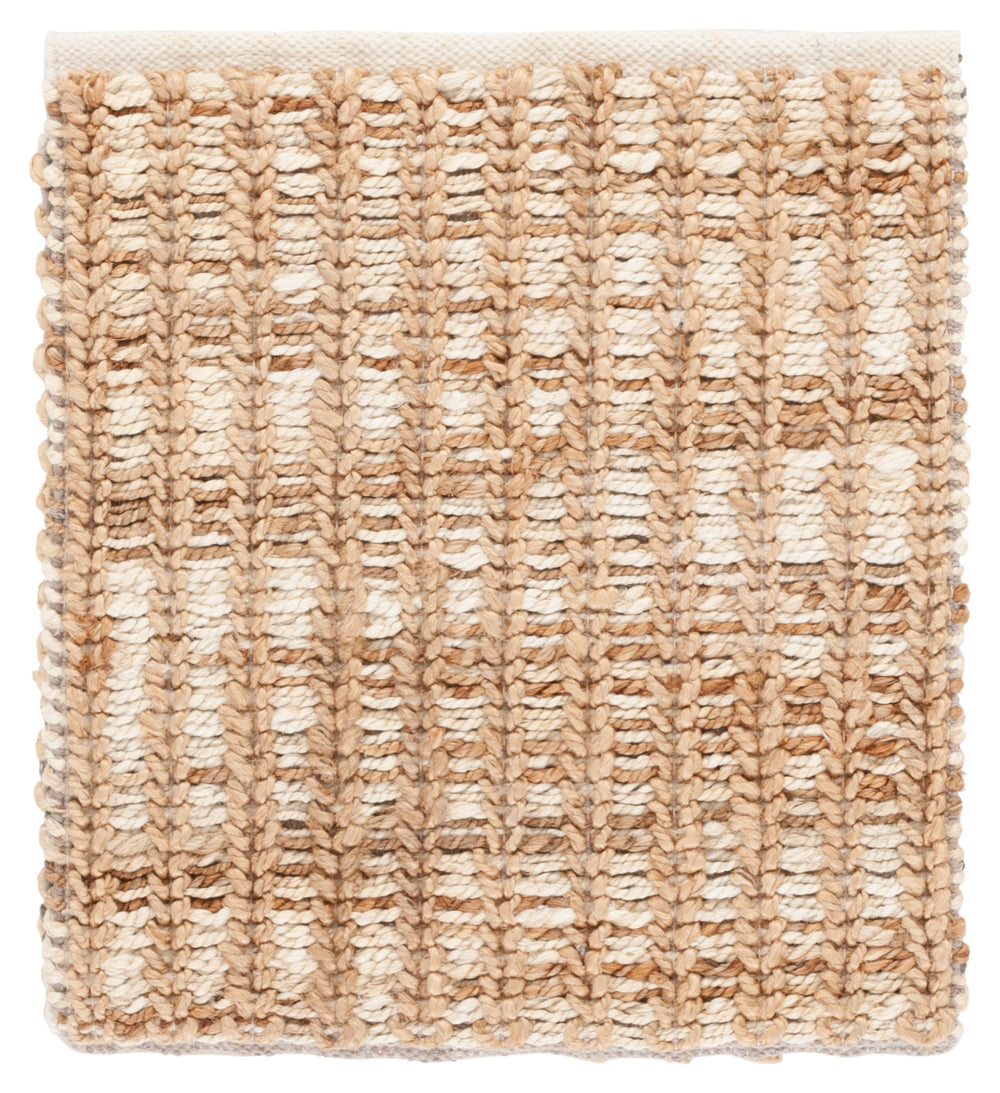 Safavieh Natural Hand‑Loomed Jute & Cotton Area Rug In Ivory Natural — Low 1/2" Pile, Coastal Texture, Durable Elegance 4'-0" x 6'-0" NFC102A-4