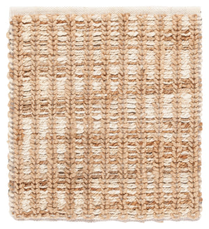 Safavieh Natural Hand‑Loomed Jute Rug 5X8 | Ivory & Natural Tones, Low‑Profile 1/2" Pile, Eco Artisan Quality 6'-0" x 9'-0" NFC102A-6