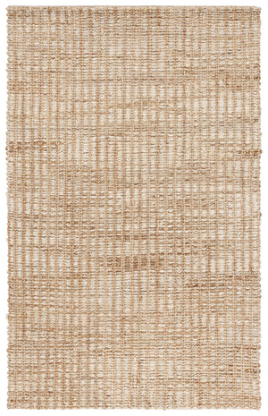 Safavieh Natural Hand‑Loomed Jute & Cotton Rug In Ivory Natural — Durable, Low‑Profile, Coastal Minimalist Accent 3'-0" x 5'-0" NFC102A-3