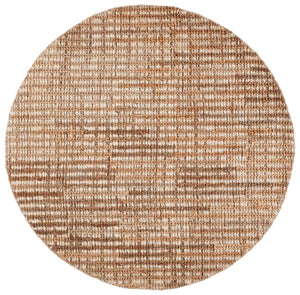 Safavieh Natural Fiber Jute Cotton Runner Hand Loomed Artisan Weave for Hallways and Entryways 6'-0" x 6'-0" - A NFC102A-6R