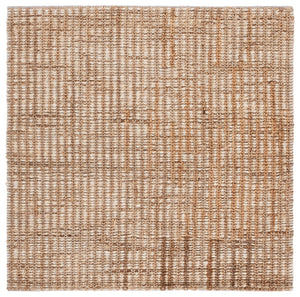 Safavieh Natural Hand‑Loomed Jute & Cotton Area Rug In Ivory Natural — Low 1/2" Pile, Coastal Texture, Durable Elegance 4'-0" x 6'-0" NFC102A-4
