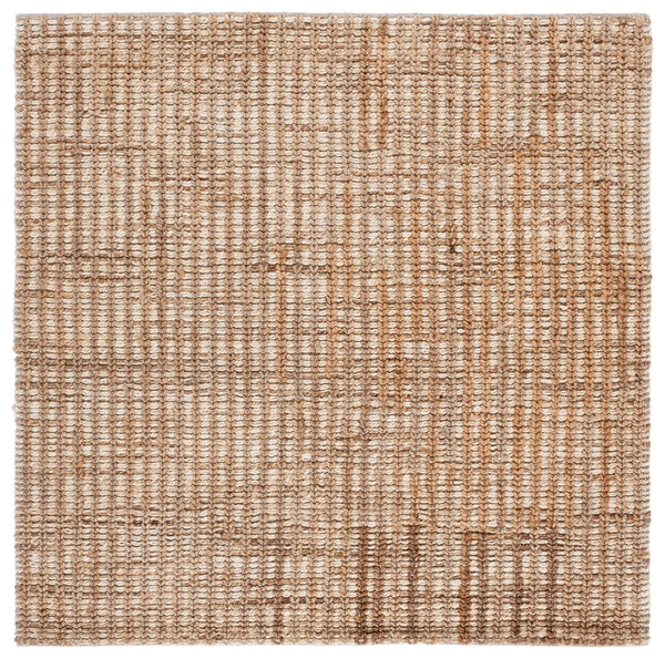 Safavieh Natural Hand‑Loomed Jute & Cotton Area Rug In Ivory Natural — Low 1/2" Pile, Coastal Texture, Durable Elegance 4'-0" x 6'-0" NFC102A-4