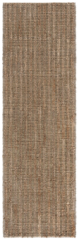 Safavieh Natural Fiber Couture Runner Rug – Hand-loomed Indian Craftsmanship For Elegant Home Decor Green ,Natural 80% Jute 20% Cotton Nfc102y-28