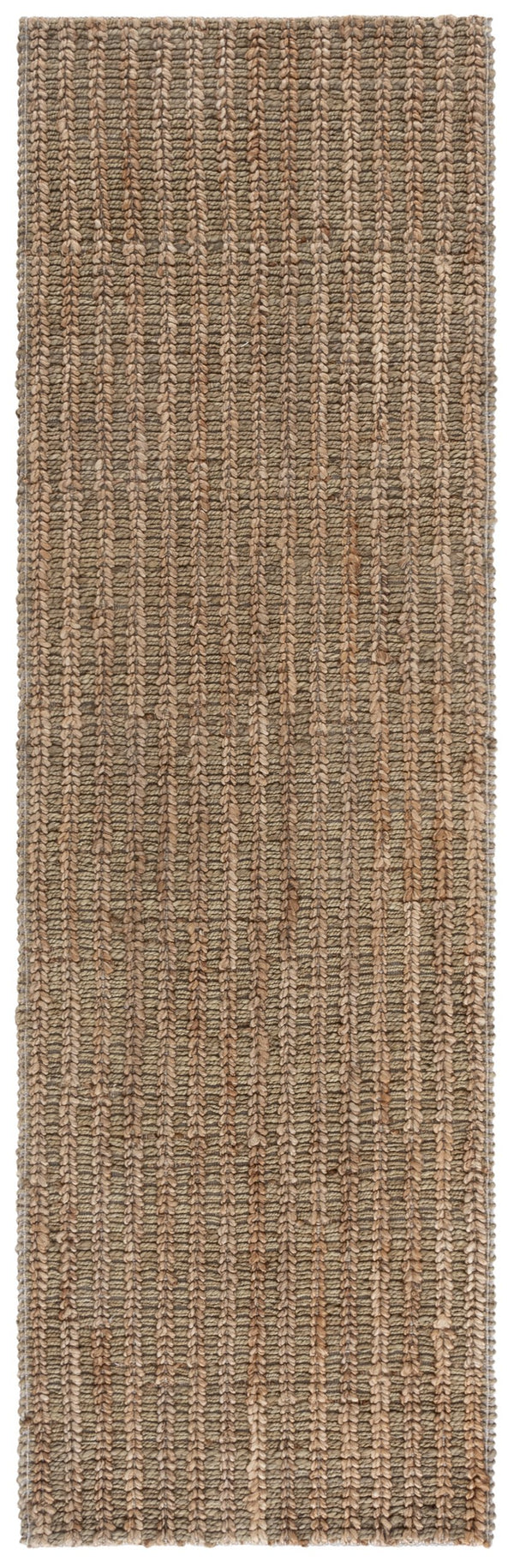 Safavieh Natural Fiber Couture Runner Rug – Hand-loomed Indian Craftsmanship For Elegant Home Decor Green ,Natural 80% Jute 20% Cotton Nfc102y-28